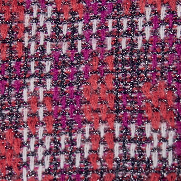 Aqua Orange Pink Metallic Mix Knit Top